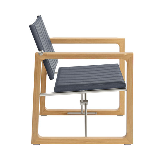 Benton Lounge Sessel Rauchblau fest