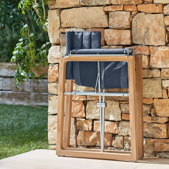 Benton Armlehnstuhl Rauchblau klappbar