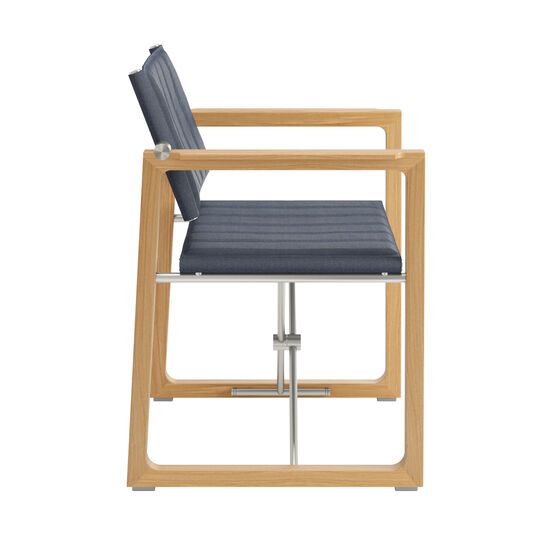 Benton Armlehnstuhl Rauchblau fest