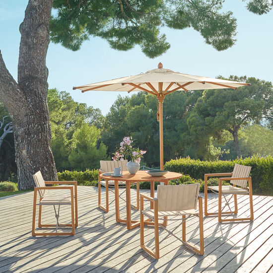 Benton Armlehnstuhl Steingrau fest