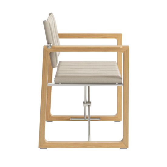 Benton Armlehnstuhl Steingrau fest