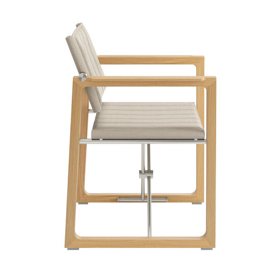 Benton Armlehnstuhl Steingrau fest