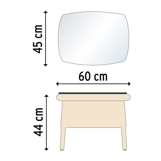 Savannah Beistelltisch niedrig