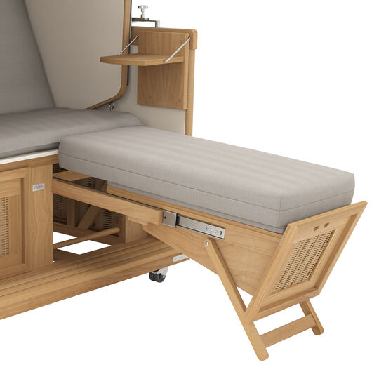 Hohes Fusskissen für Strandkorb Dessin "Hazel"