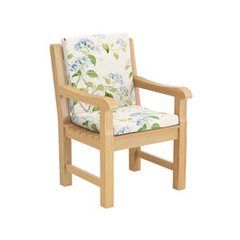 Rückenkissen Armlehnstuhl Summerfield / Hestercombe Dessin "Hortensia Blau"