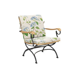 Auflage Fontenay Low Dining Sessel Dessin "Hortensia Blau"