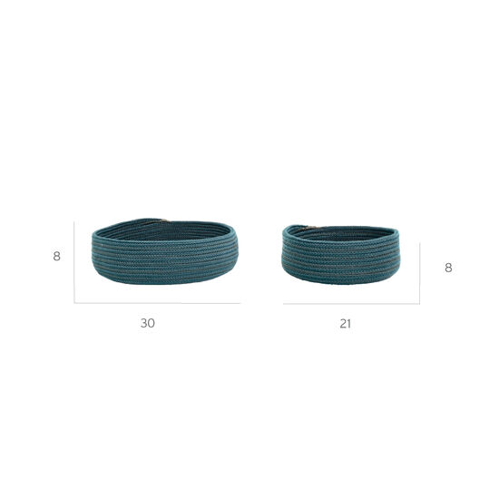 Temper Schalenset Petrol, 2er-Set