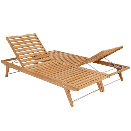Doppia Liegen-Set Teak