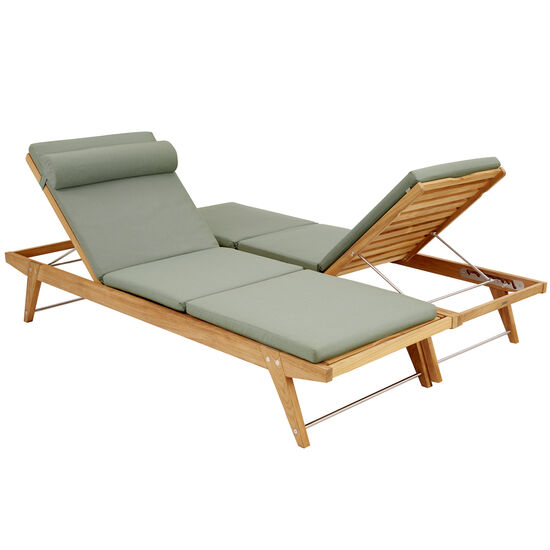 Doppia Liegen-Set Teak