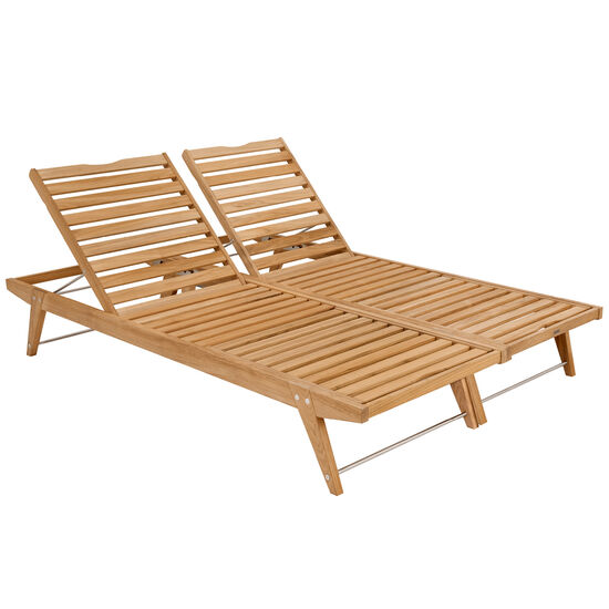 Doppia Liegen-Set Teak