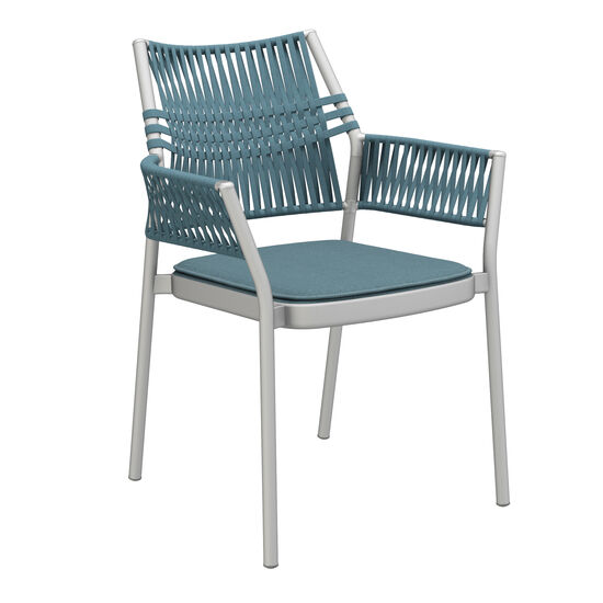 Auflage Temper Armlehnstuhl Dessin "Petrol"