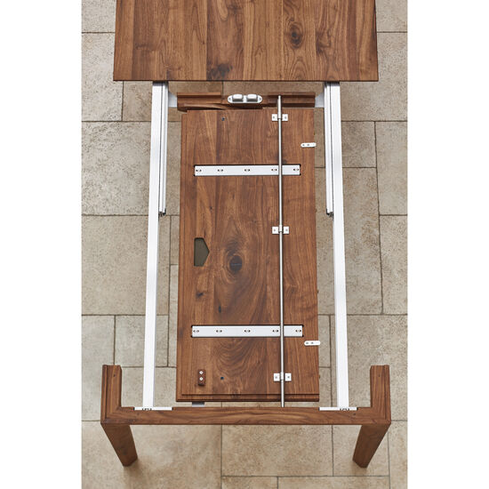 Tavo Massivholztisch Nussbaum, ausziehbar