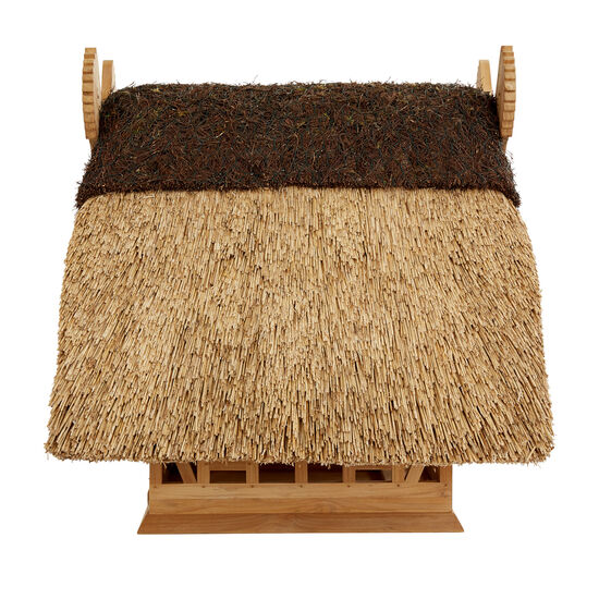 Vogelhaus Reet Teak