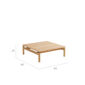 Cavo Couchtisch 80 x 80 Teak