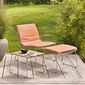 Pan Beistelltisch Edelstahl 48 x 48 Teak