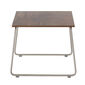 Pan Beistelltisch Edelstahl 48 x 48 Patina Graubraun