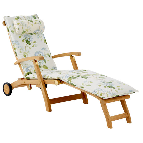 Royal Princess Deck Chair mit Rädern und verlängerter Fußstütze