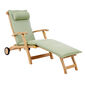 Royal Princess Deck Chair mit Rädern und verlängerter Fußstütze