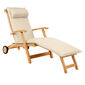 Royal Princess Deck Chair mit Rädern und verlängerter Fußstütze