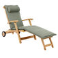 Royal Princess Deck Chair mit Rädern und verlängerter Fußstütze