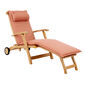 Royal Princess Deck Chair mit Rädern und verlängerter Fußstütze