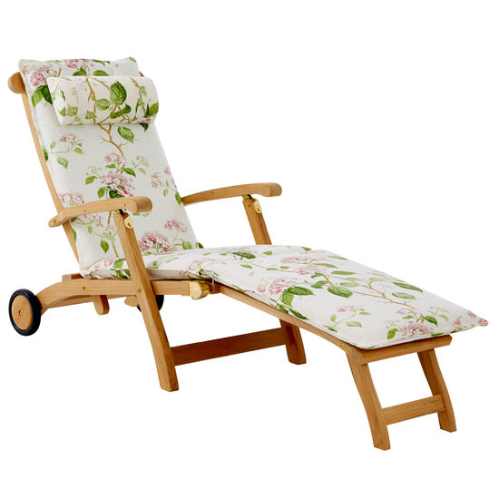 Royal Princess Deck Chair mit Rädern und verlängerter Fußstütze