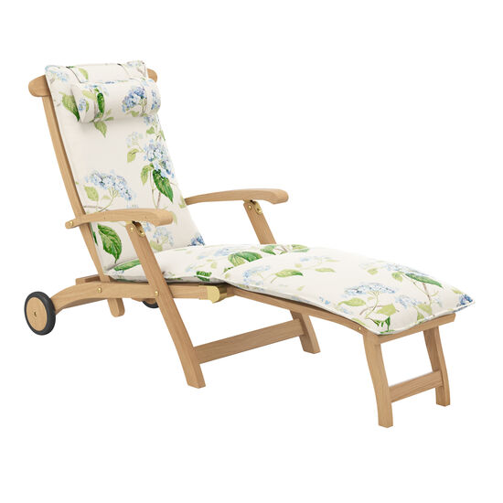 Royal Princess Deck Chair mit Rädern und verlängerter Fußstütze