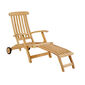 Royal Princess Deck Chair mit Rädern und verlängerter Fußstütze