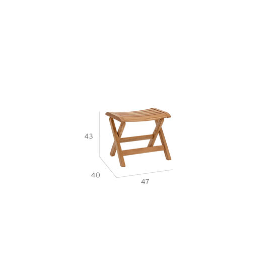 Classic Footstool Teak