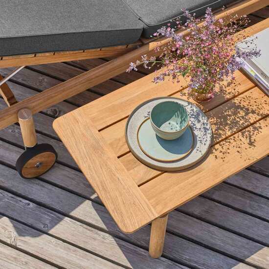 Cavo Lounge Couchtisch 140 x 45 Teak