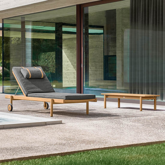 Cavo Lounge Couchtisch 140 x 45 Teak