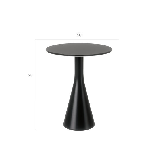 Sandvig Beistelltisch rund Ø 40 Schwarz