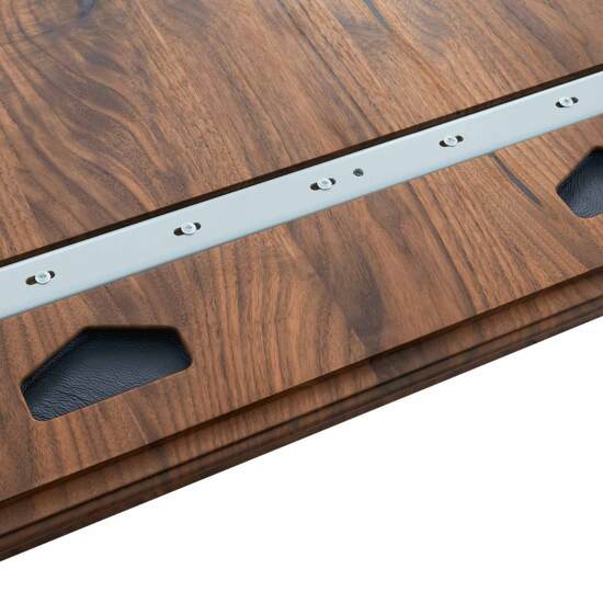 Tavo Massivholztisch rund Nussbaum, ausziehbar