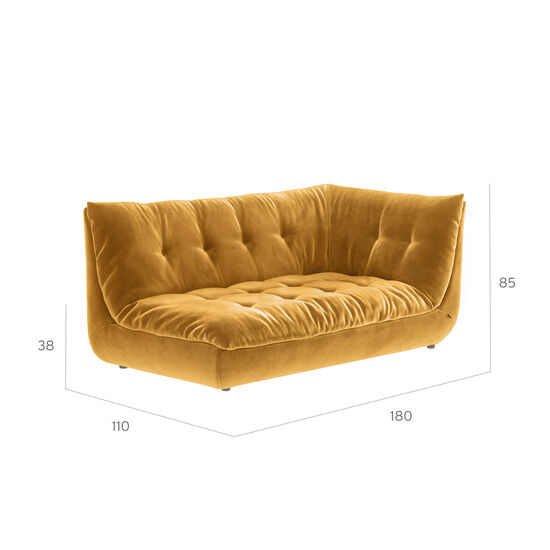 Sandvig Sofa 180 Armlehne links Bernstein