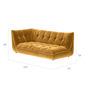 Sandvig Sofa 220 Armlehne rechts Bernstein