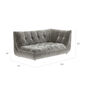 Sandvig Sofa 180 Armlehne links Quarz