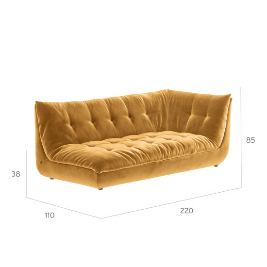 Sandvig Sofa 220 Armlehne links Bernstein