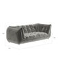 Sandvig Sofa 220 mit Armlehnen Quarz