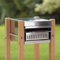 Grill Edelstahl / Teak