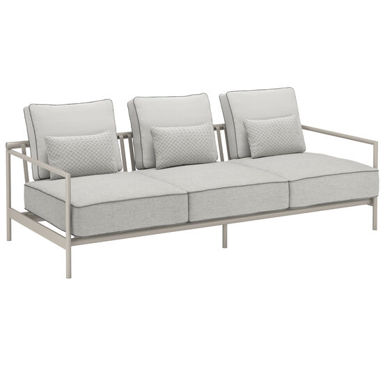 Loreto Dreisitzer inkl. Auflagen Dessin "Sinfonia Gris"