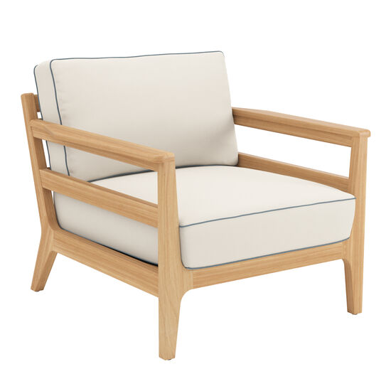 Gartenmöbel-Gartenstühle-Kissen-Loungemöbel-Sessel,Hocker&Poufs-Armlehnstuhl-Element mit Armlehne-Rückenkissen Armlehnstuhl-Sitzkissen-Teakholz-Gewebe