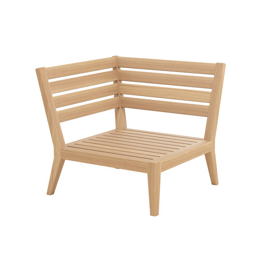 Valencia Lounge Eckelement inkl. Auflagen Dessin "Stone/Keder Taupe"