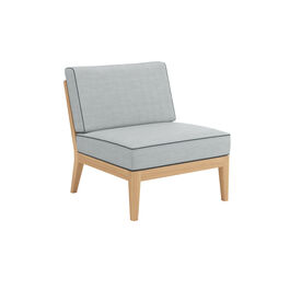 Valencia Lounge Element Mitte inkl. Auflage Dessin "River/Keder Baltic"