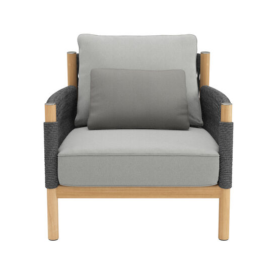 Cavo Lounge Sessel Anthrazit inkl. Auflage Dessin "Moon"