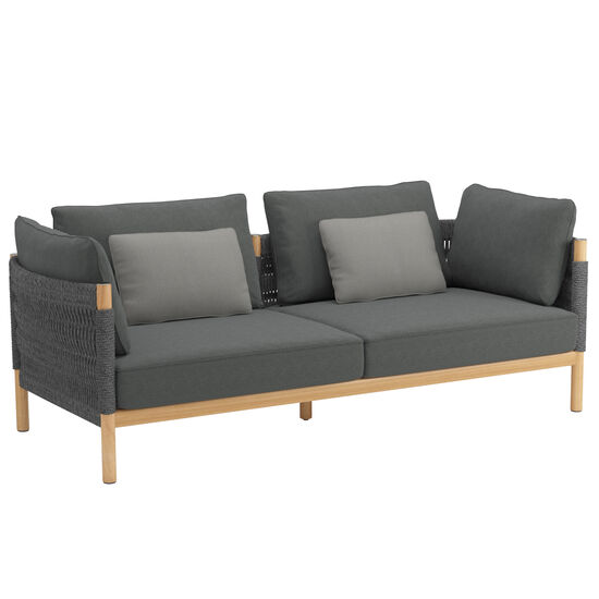 Cavo Set Lounge Sessel und Sofa Anthrazit, Couchtisch 160 x 80