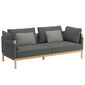 Cavo Set Lounge Sessel und Sofa Anthrazit, Couchtisch 160 x 80