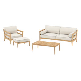 Newhaven Lounge Set Linum/Indigo