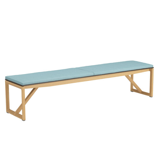 Sitzauflage Trey Bank 210 lehnenlos, Dessin "Allegro Bleu"