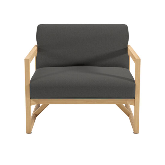 Trey Lounge Sessel inkl. Auflage Dessin "Anthrazit"