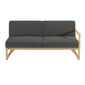 Trey Lounge Sofa Armlehne links inkl. Auflagen Dessin "Anthrazit"